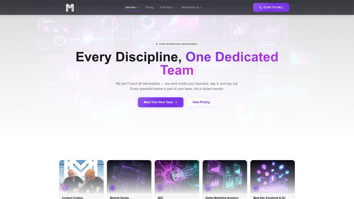Web design agency in Los Angeles building a conversion-focused website for a Los Angeles business - Melleka Marketing